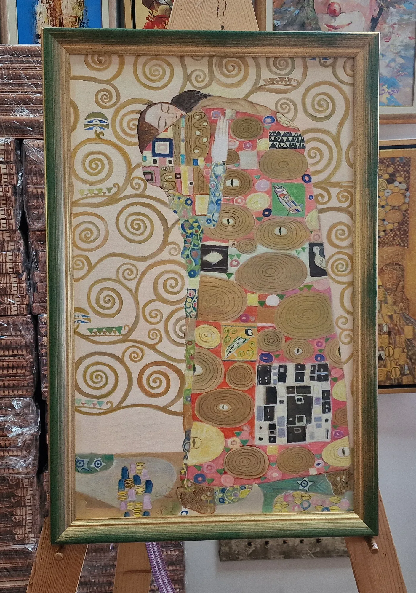 Gustav-Klimt-–-Fulfillment---reprodikcija-slike Gustav Klimt - Ispunjenje - reprodukcija na platnu - ručno slikano ulje