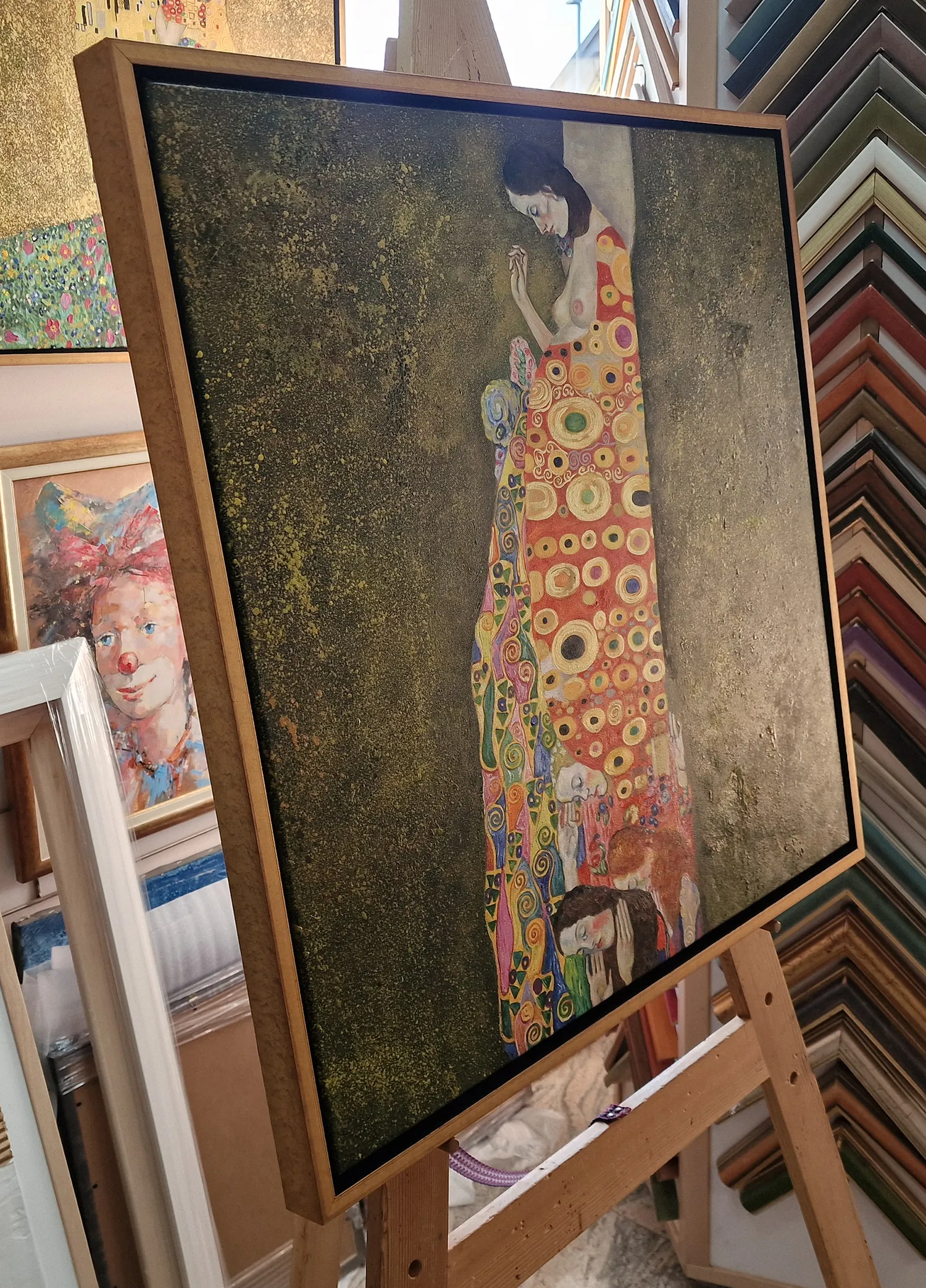 Gustav Klimt - Speranza II - quadro su tela - copia dipinta a mano su ordinazione