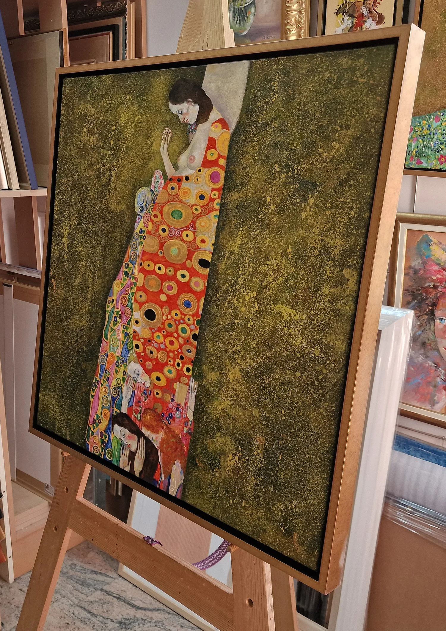 Gustav Klimt - Speranza II - riproduzione su tela - quadro dipinto a mano a olio