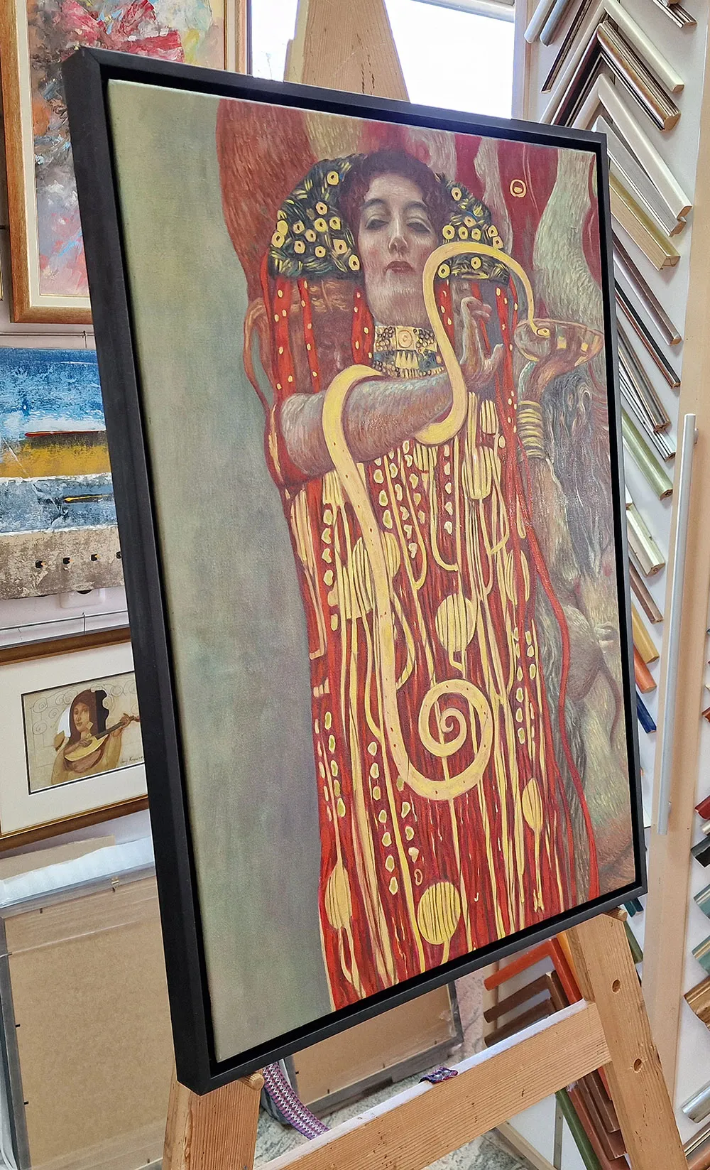 Gustav Klimt - Higija - ručno slikana umjetnička slika - ulje na platnu
