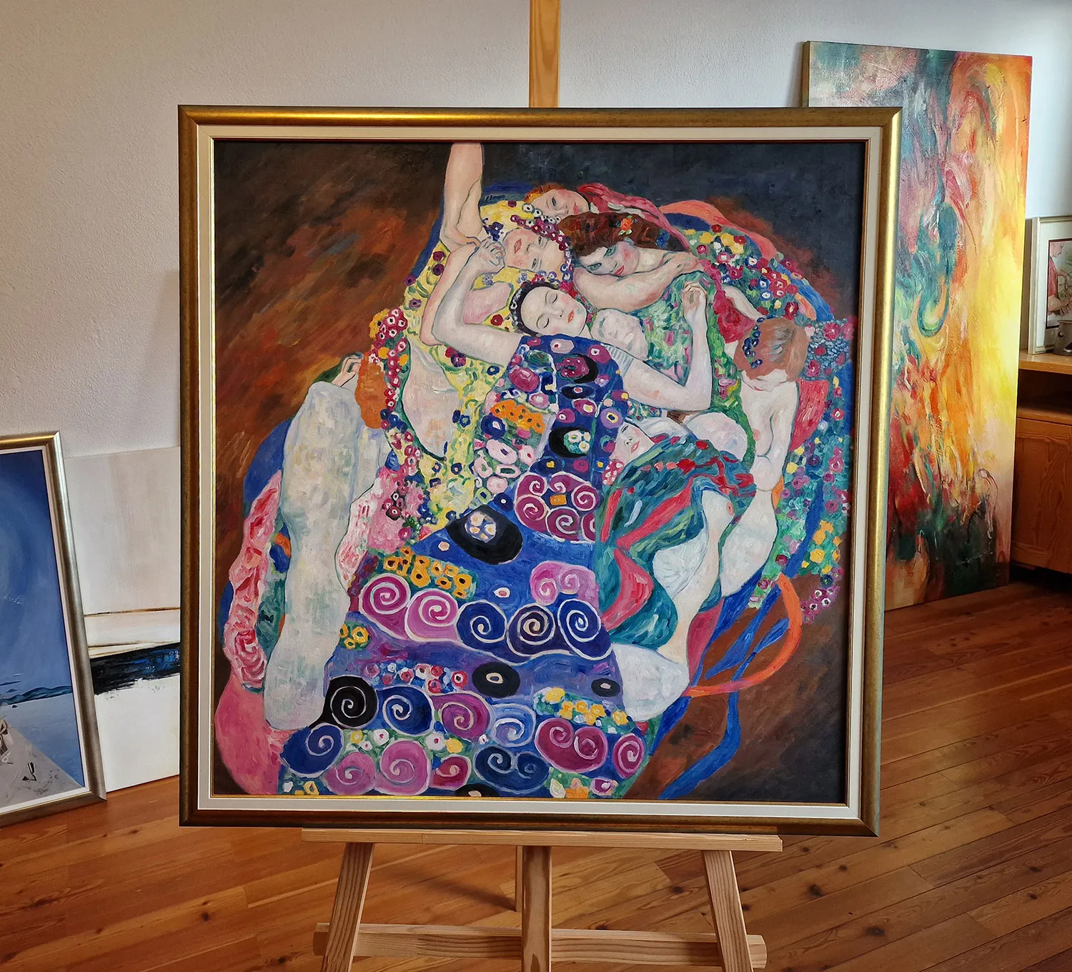 Gustav Klimt - The Maiden (Virgin) Gustav Klimt - The Virgin - oil painting reproduction for the living room - on canvas