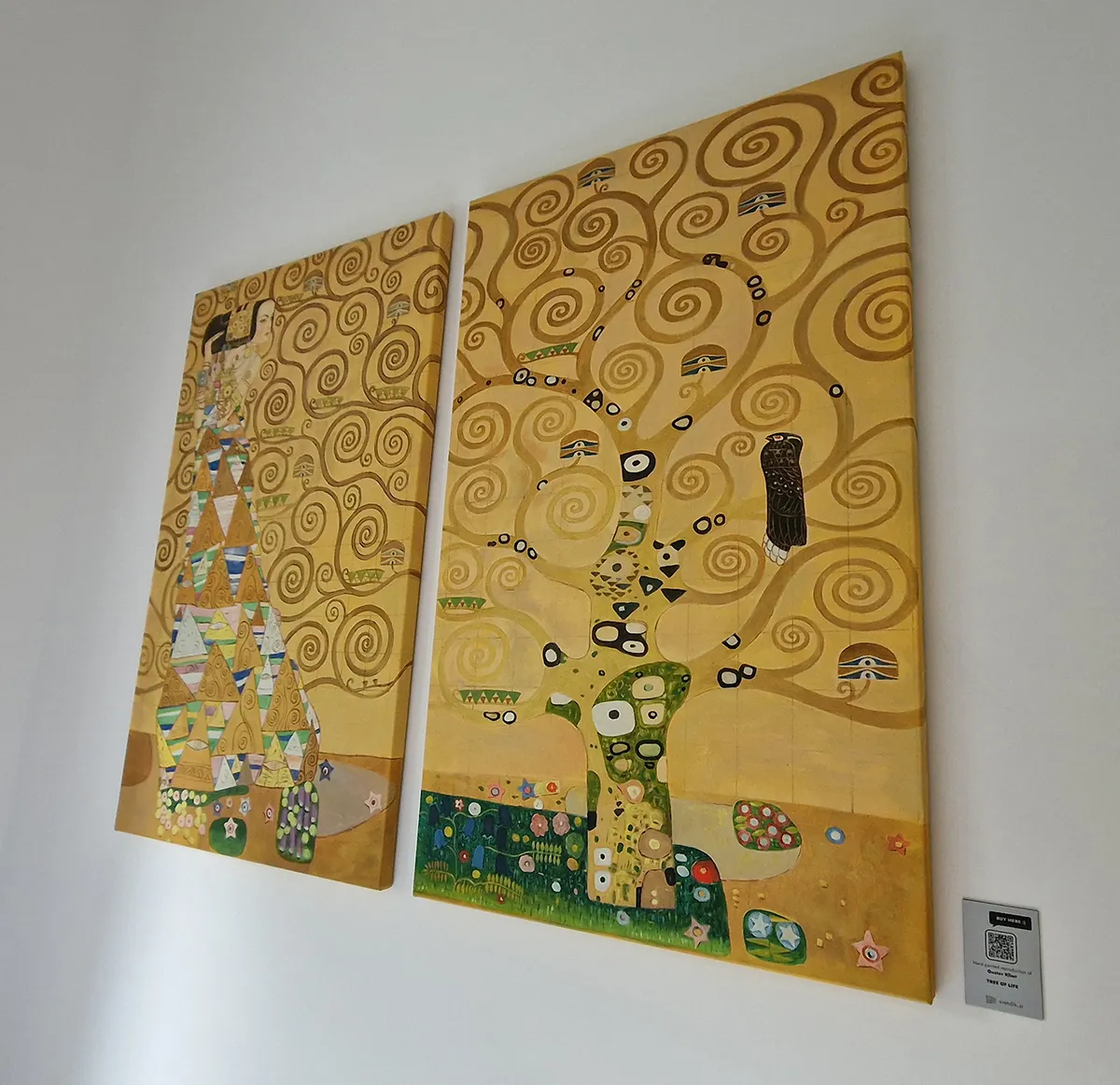 Gustav Klimt – Tree of Life (Detail) - reprodukcija slike na platnu