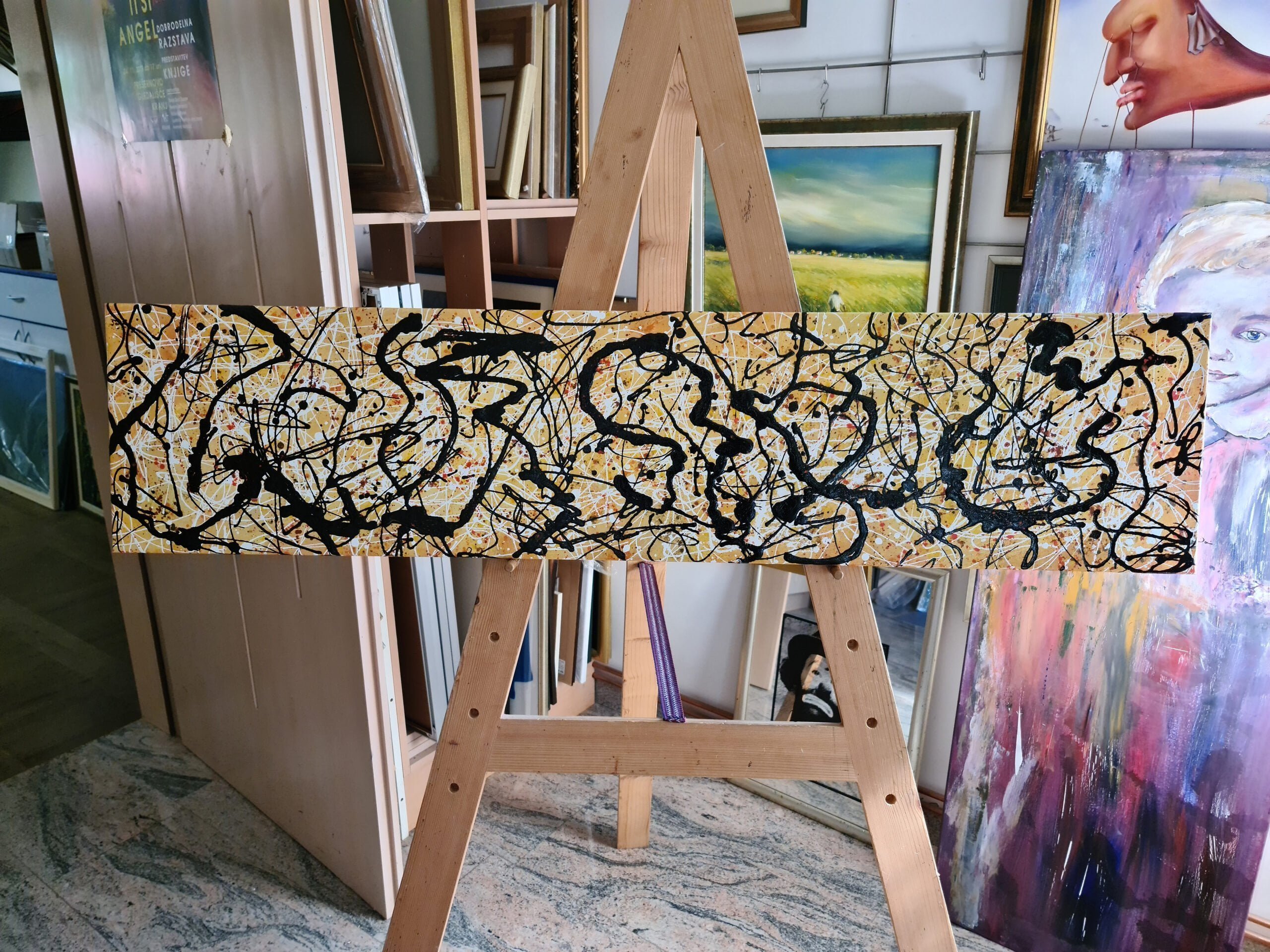 Jackson Pollock - hand-painted reproduction of a painting on canvas 2