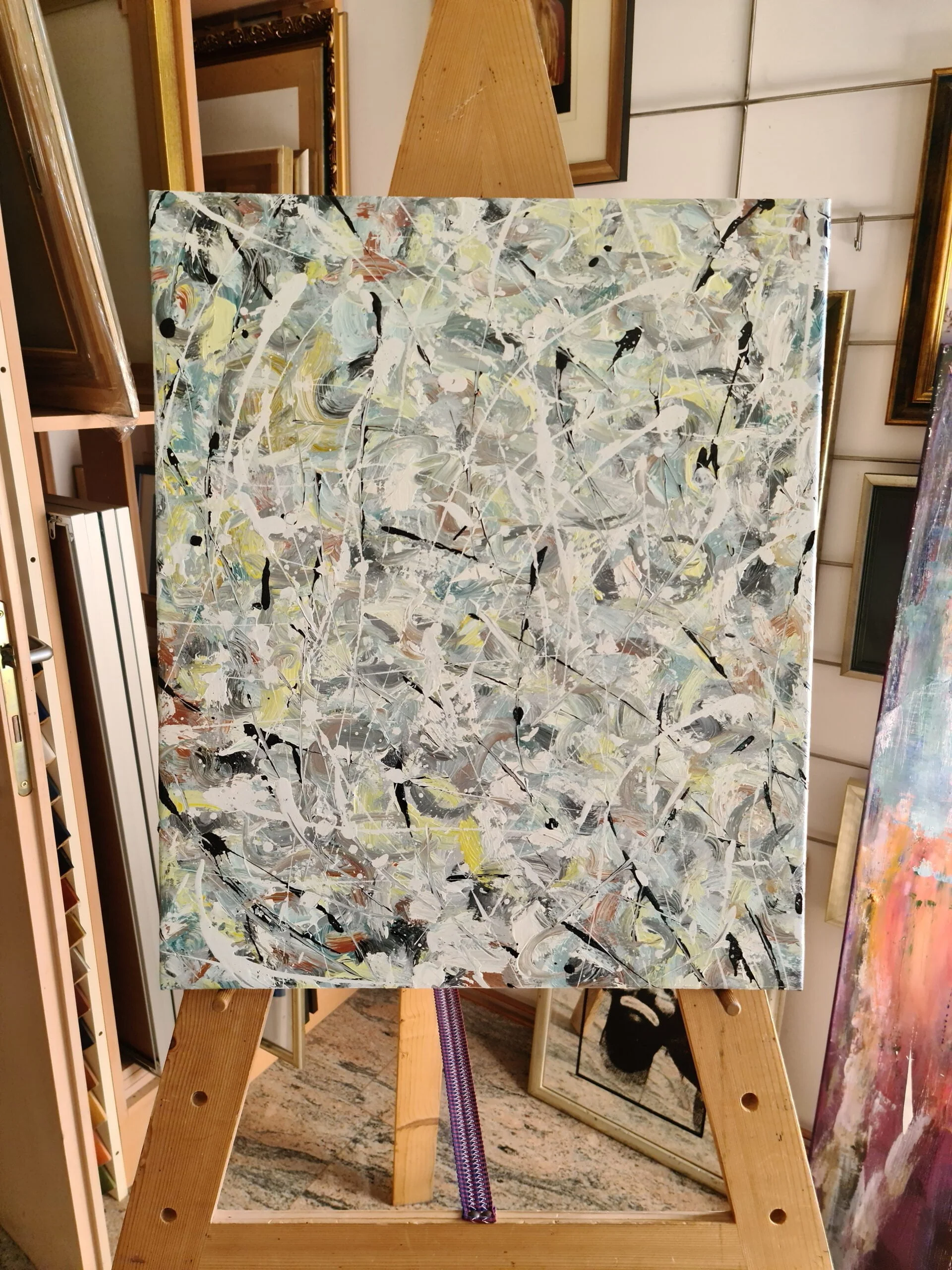 Jackson Pollock - kézzel festett műalkotás reprodukció vásznon 31
