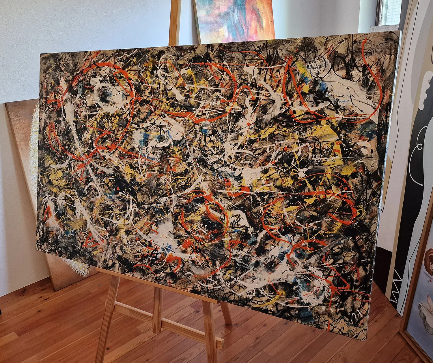 Jackson Pollock - Convergence - hand-painted oil painting reproduction - oil on canvas