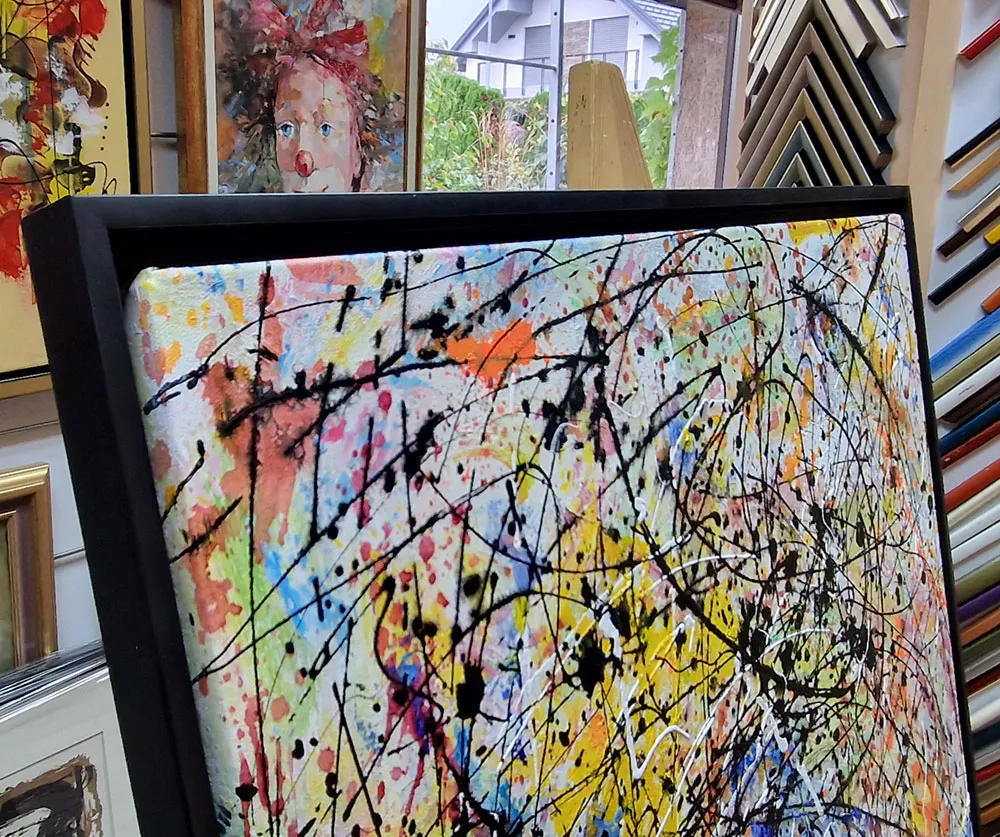 Jackson Pollock - A Nagy Göncöl tükröződése reprodukció kép 3 Jackson Pollock - A Nagy Göncöl tükröződése - művészi festmény vásznon - kézzel festett reprodukció
