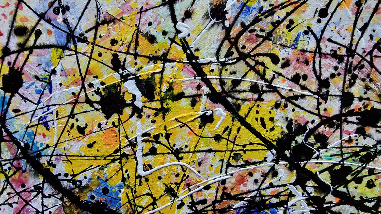 Jackson Pollock - A Nagy Göncöl tükröződése reprodukció kép 34 Jackson Pollock - A Nagy Göncöl tükröződése - művészi festmény a nappaliba - reprodukció vásznon