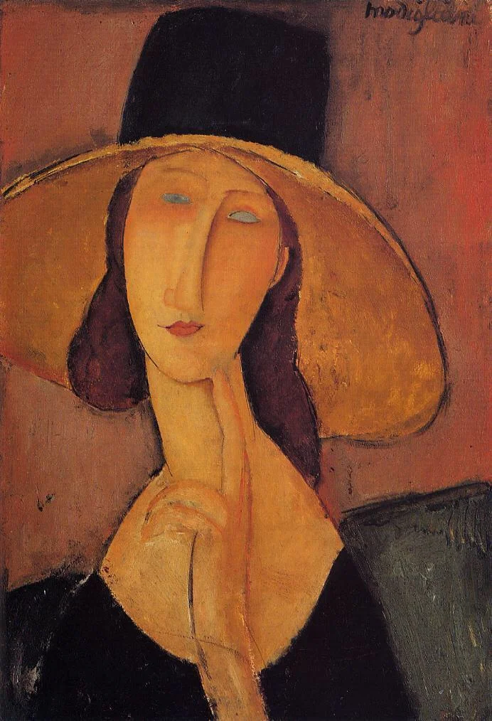 Amedeo Modigliani – Bildnis Jeanne Hébuterne V – handgemalte Reproduktion auf Leinwand