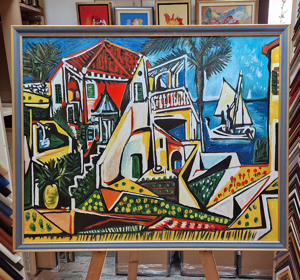 Pablo Picasso – Mediterranean Landscape - reprodukcija umetniške slike na platnu Pablo Picasso – Mediterranean Landscape - reprodukcija umetniške slike na platnu