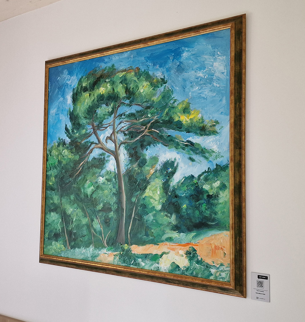 Paul Cezanne – The Great Pine - reprodukcija slike Paul Cezanne – The Great Pine - reprodukcija slike