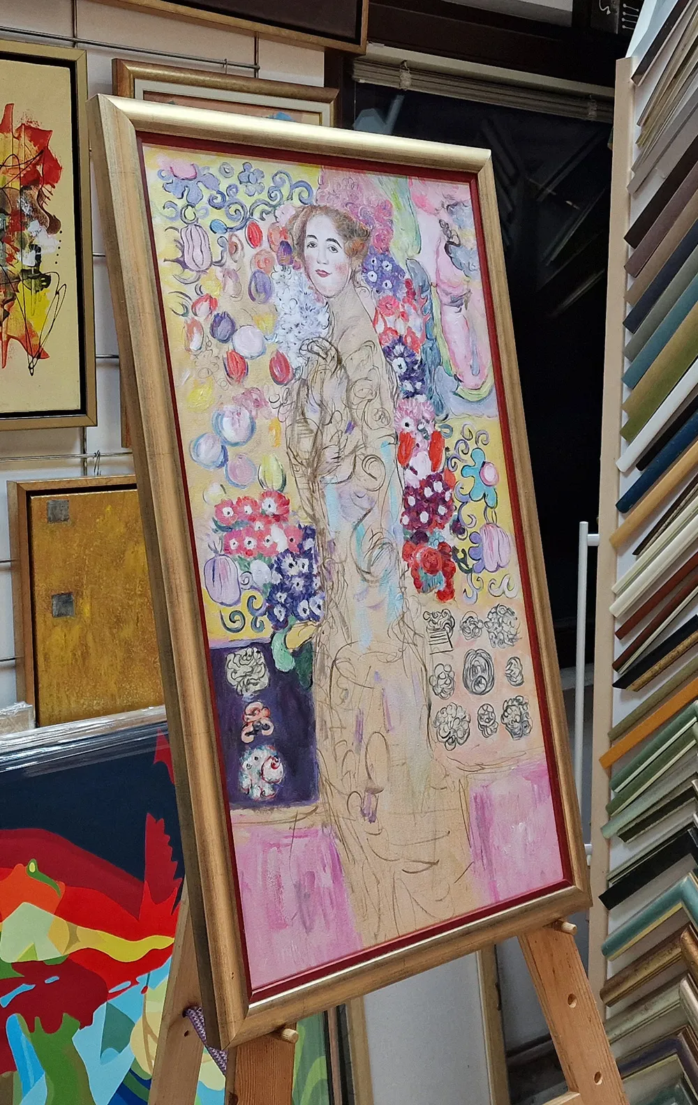 Gustav Klimt - Portrait of a Lady II - canvas painting reproduction - hand-painted in oil