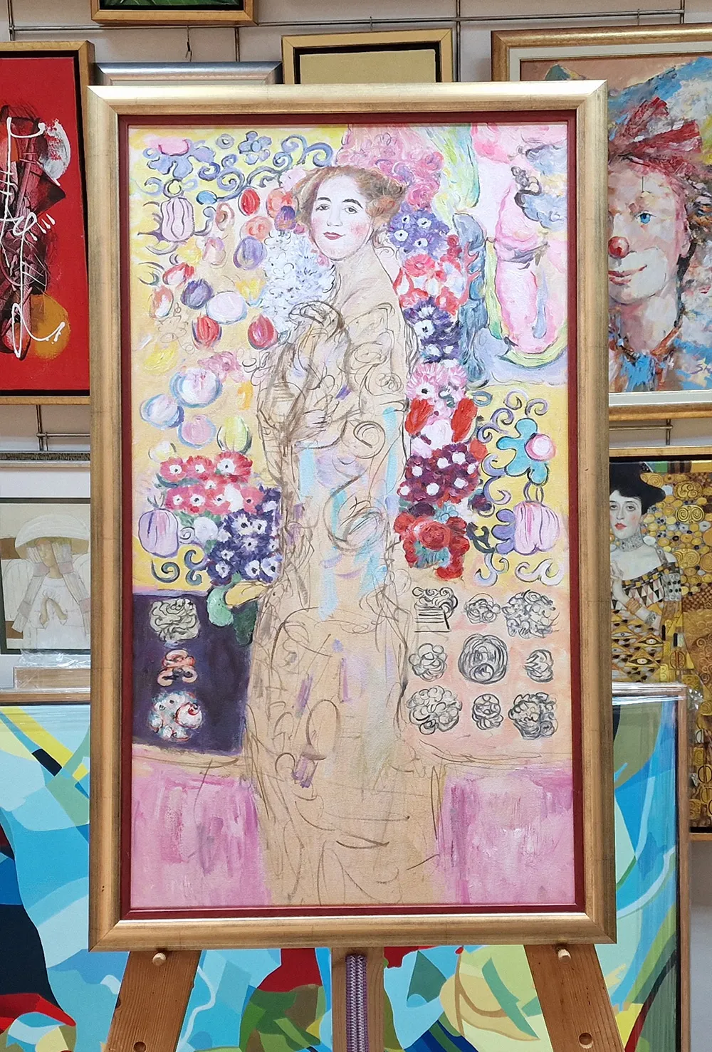 Gustav Klimt - Portrait of a Lady II - hand-painted oil painting reproduction - oil on canvas