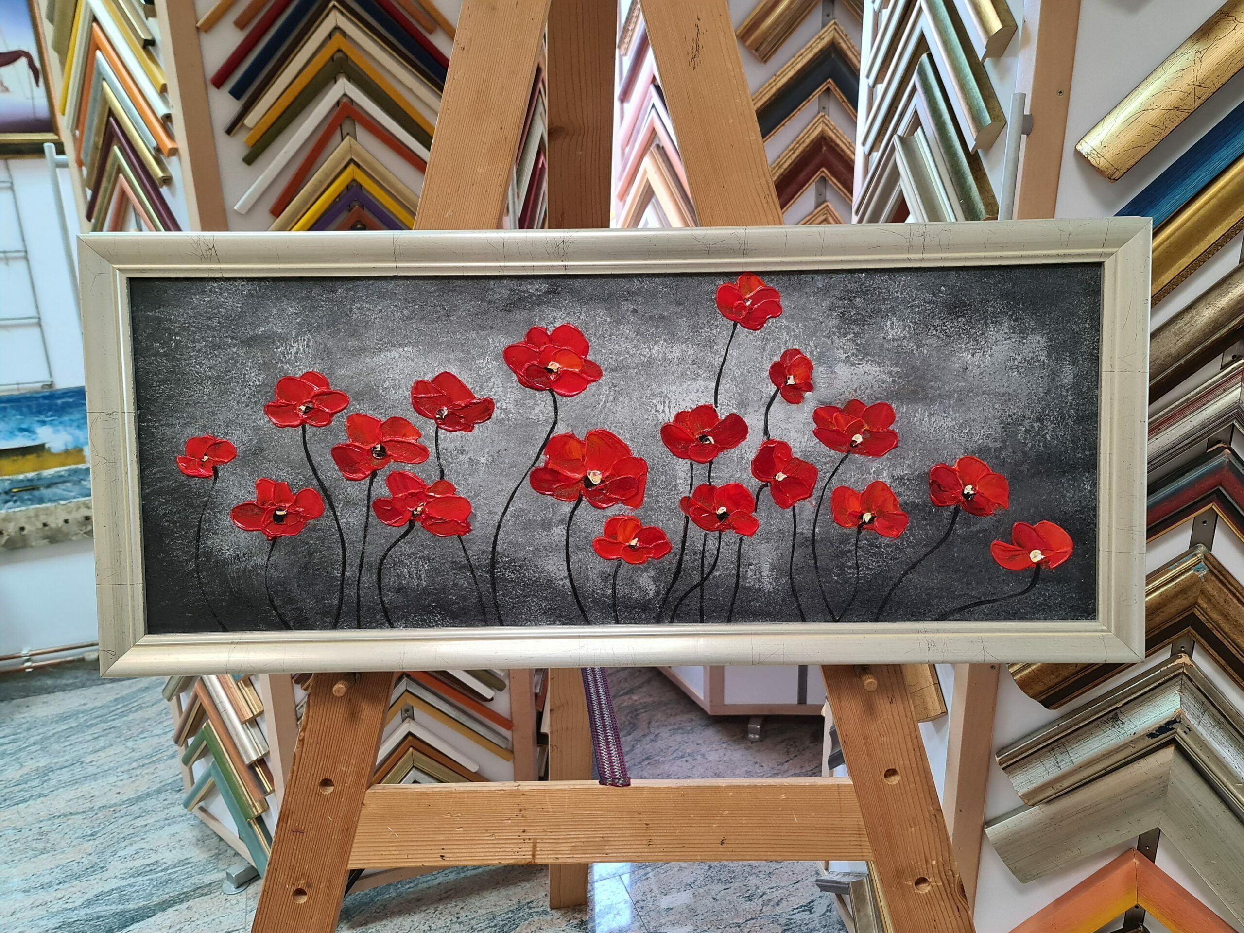 Ročno naslikane umetniške slike na platnu. Moderne, abstraktne, dekorativne slike za na steno 10