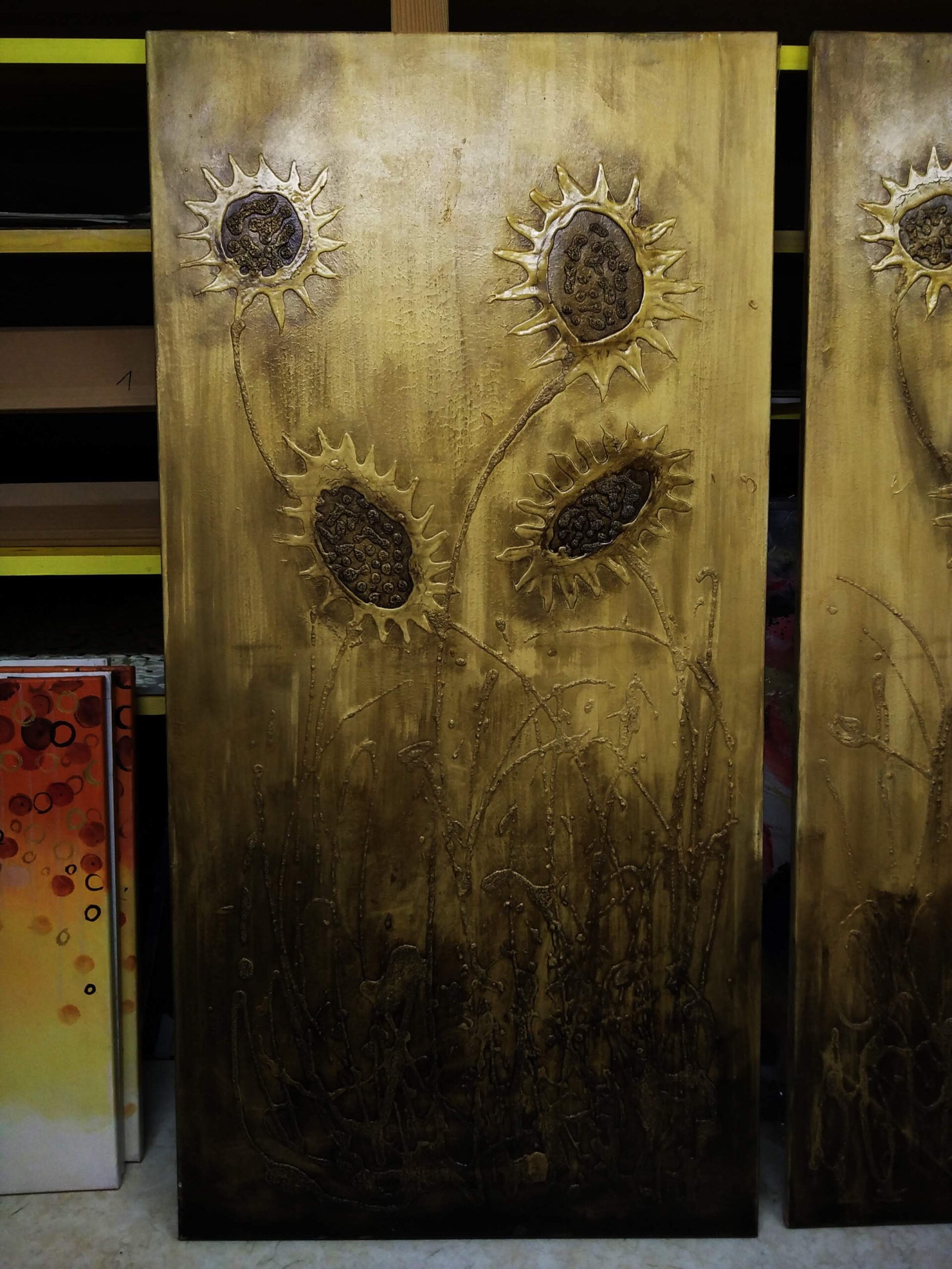 Slike za zid - Ručno naslikane umjetničke slike na platnu. Moderne, apstraktne, dekorativne slike za zid - tragovi 2