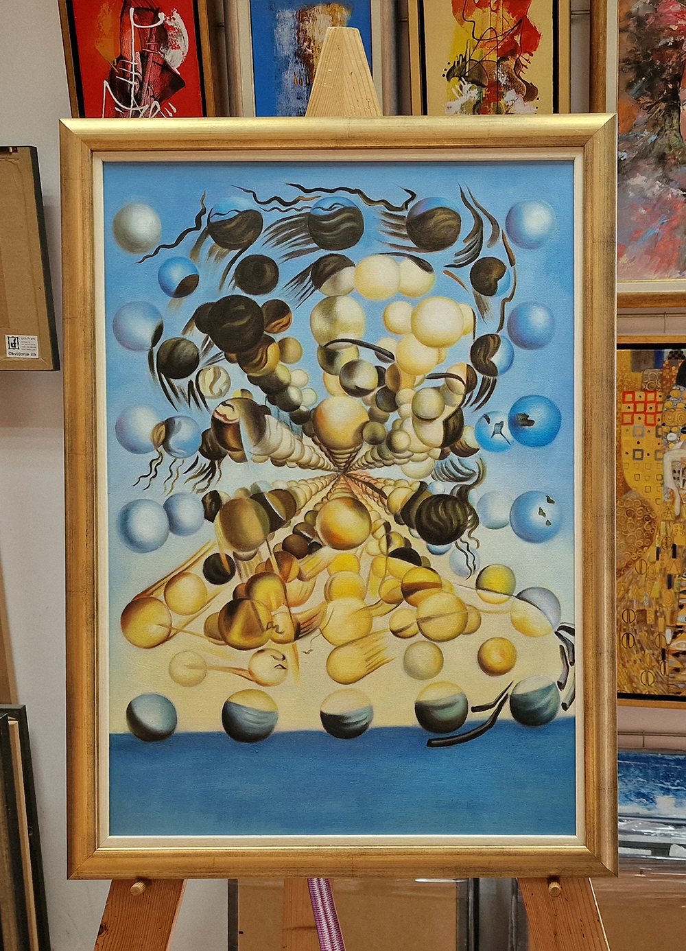 Salvador Dali - Galatea of the Spheres - reprodukcija umetniške slike Salvador Dali - Galatea of the Spheres - reprodukcija umetniške slike