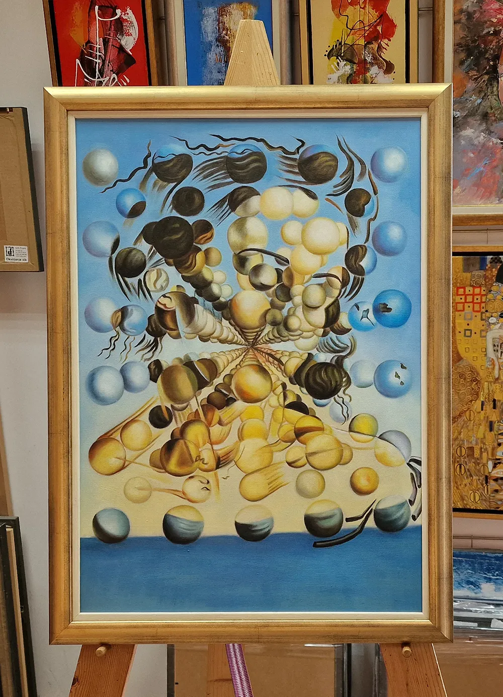 Salvador Dali - Galatea of the Spheres - reprodukcija umetniške slike Salvador Dalí - Galatea sfer - olje na platnu - ročno slikana kopija po naročilu