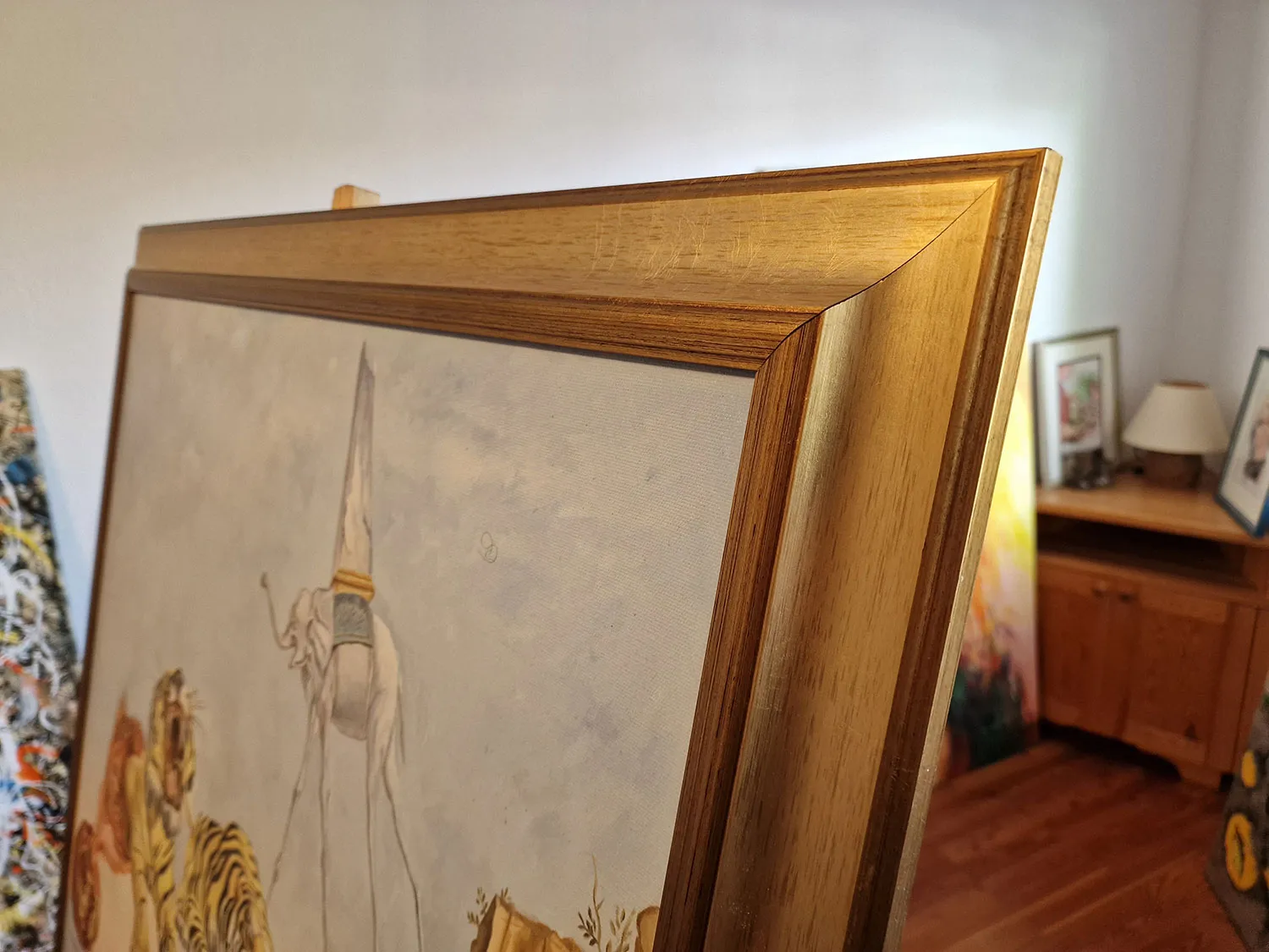 Salvador Dali - One Second Before Awakening from a Dream Caused by the Flight of a Bee Around a Pomegranate Salvador Dalí - One Second Before Awakening from a Dream Caused by the Flight of a Bee Around a Pomegranate - canvas painting - hand-painted reproduction in oil