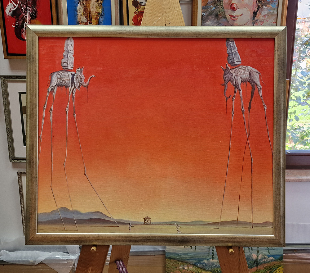 Salvador Dali - The Elephants Salvador Dali - The Elephants