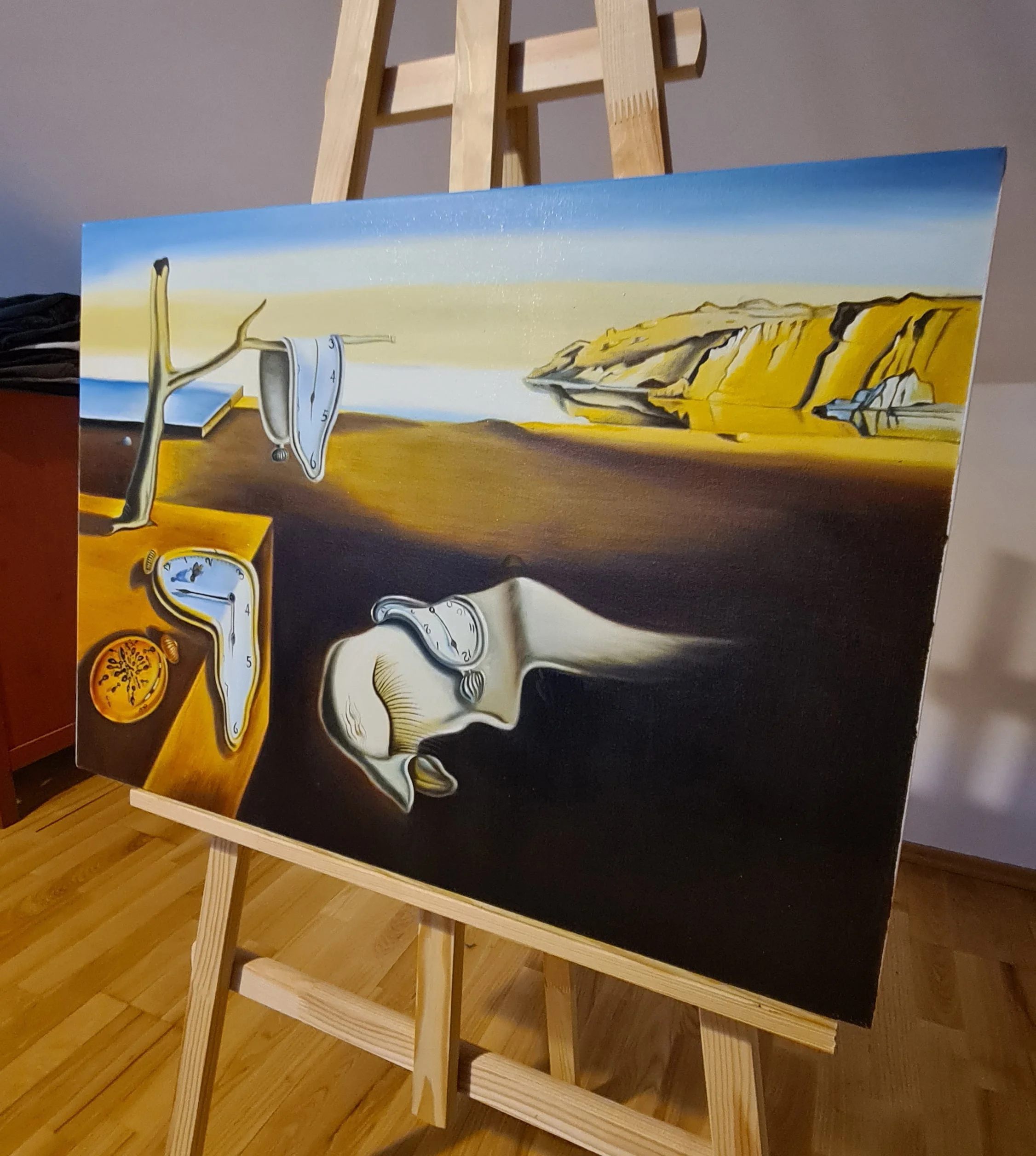 Salvador Dali - Persistence of Memory (reproduction, famous painting, famous artist, Salvador Dali) Salvador Dali - Persistence of Memory (reproduction, famous painting, famous artist, Salvador Dali)