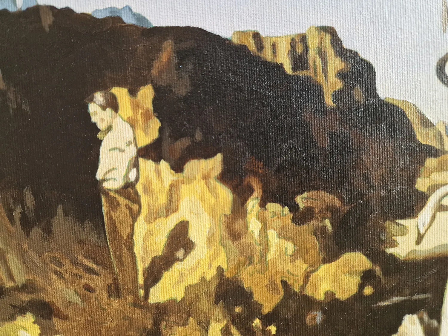Salvador Dalí - Labodi, ki odsevajo slone - umetniška slika za dnevno sobo - reprodukcija na platnu