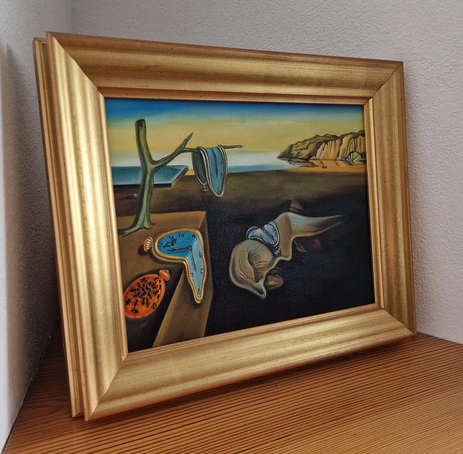 Salvador Dalí – The Persistence of Memory Salvador Dalí - Obstojnost spomina - ročno slikana umetniška slika - olje na platnu