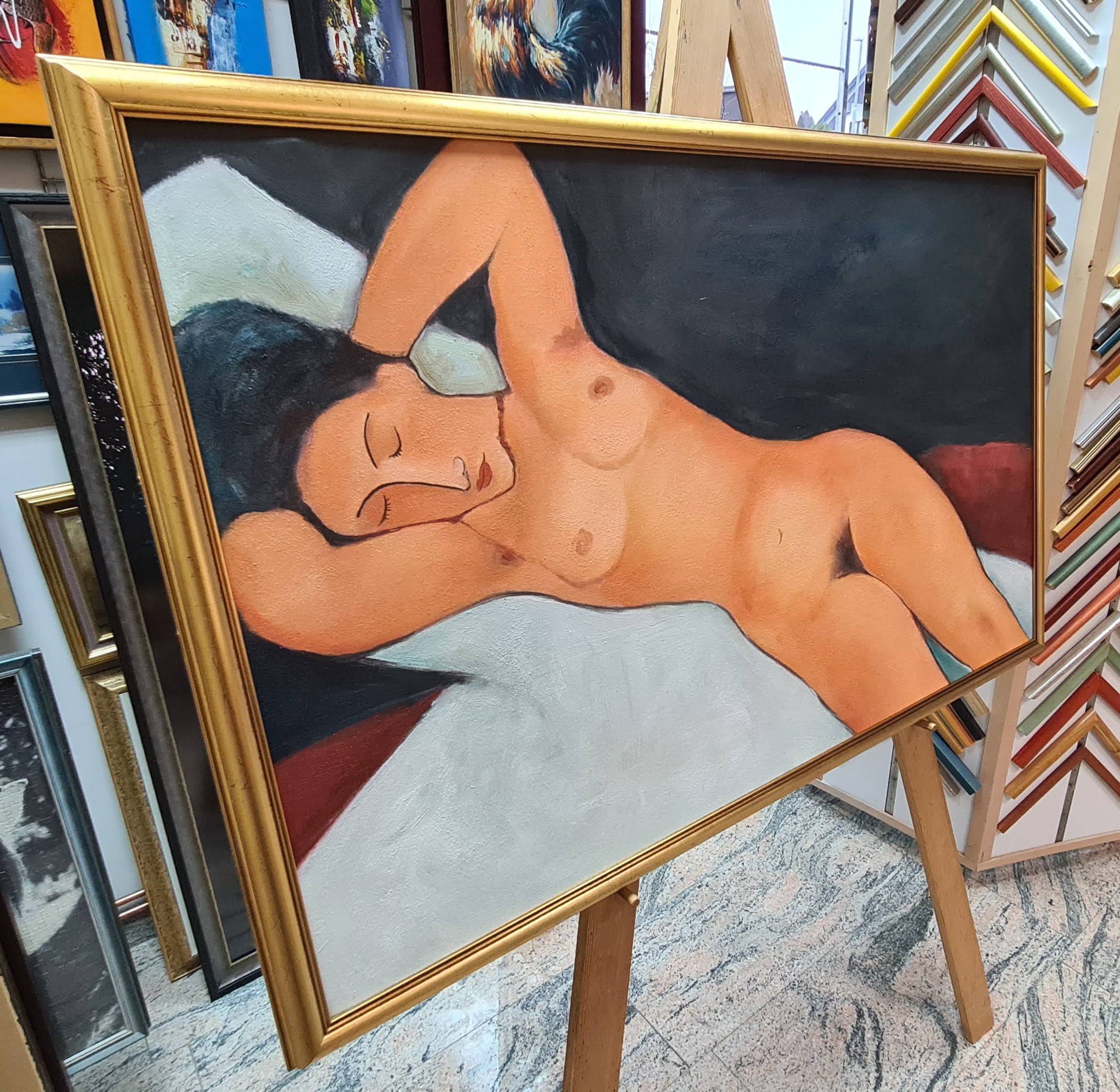 Amedeo Modigliani – Nude (Nu) - Amedeo Modigliani - Meztelen (Nu) festmények
