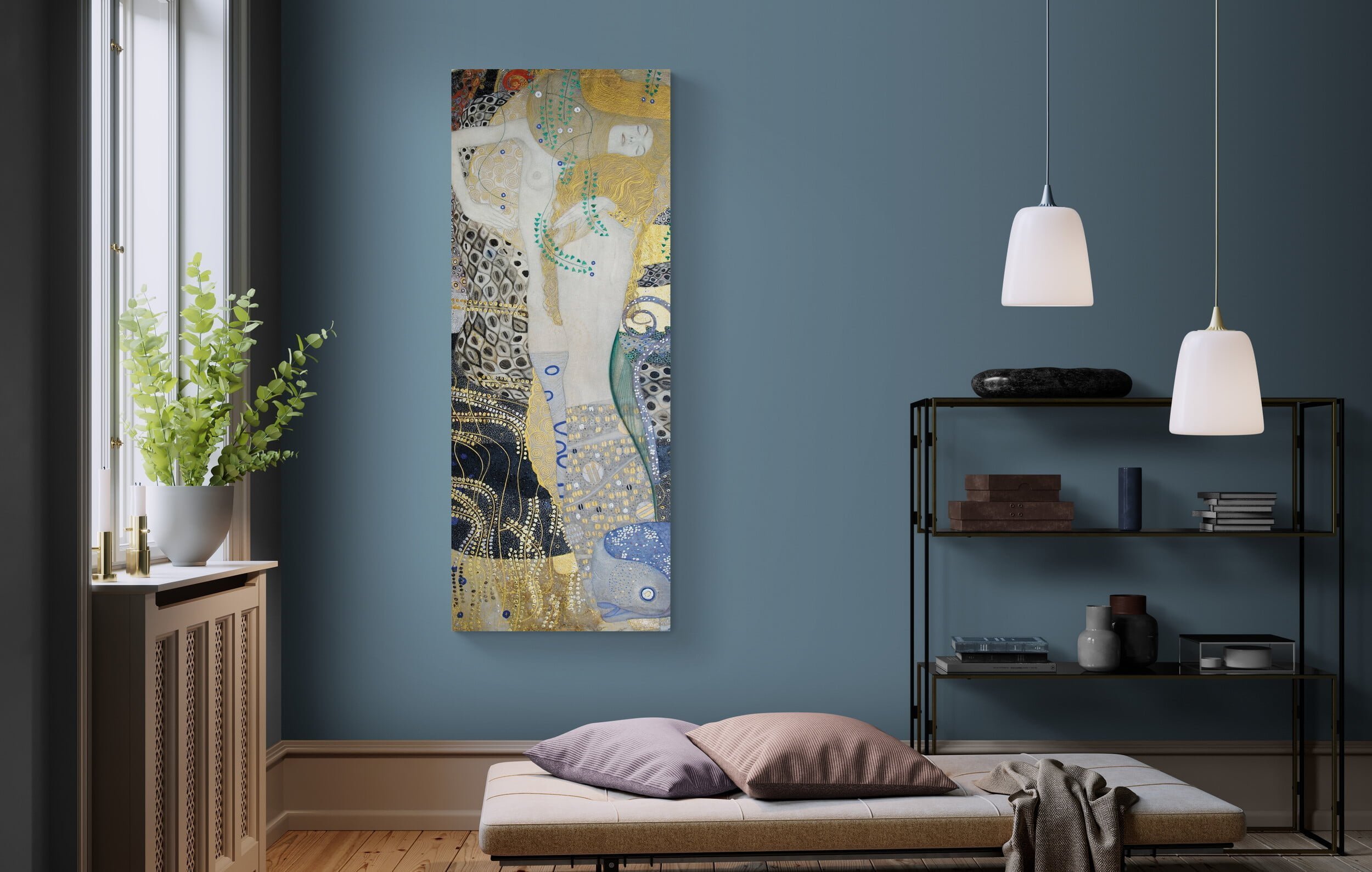 Gustav Klimt - Water Serpents I - Reproduction of Famous Painting - Canvas Wall Painting