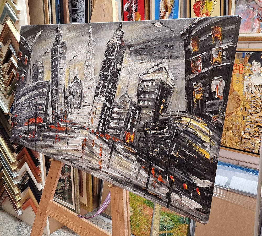 Umetniške slike – Mesto ponoči