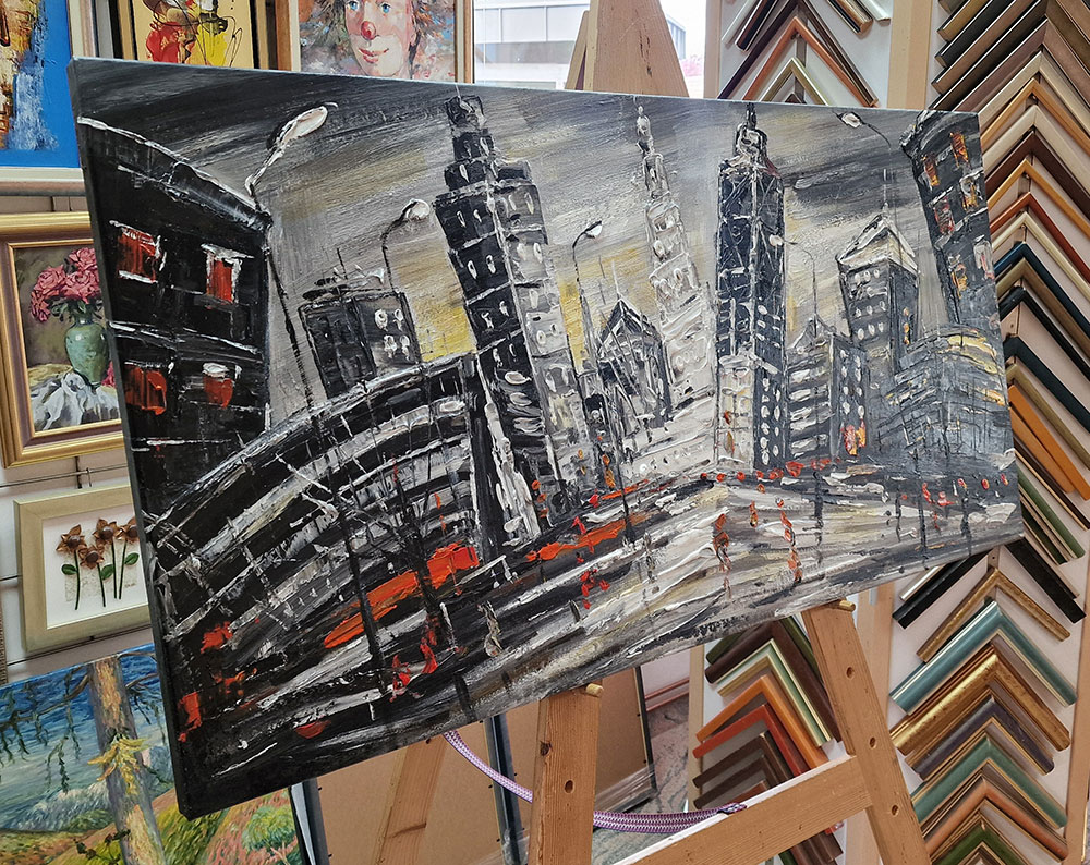 Umetniške slike – Mesto ponoči