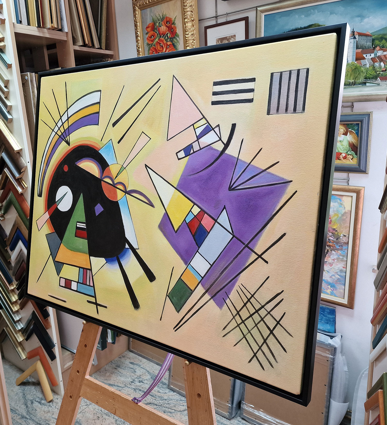 Vasilij Kandinski – Black and Violet 1923 Vasilij Kandinski – Black and Violet 1923