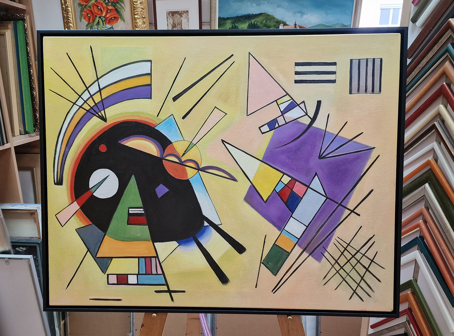 Vasilij Kandinski – Black and Violet 1923 Vasilij Kandinski – Black and Violet 1923