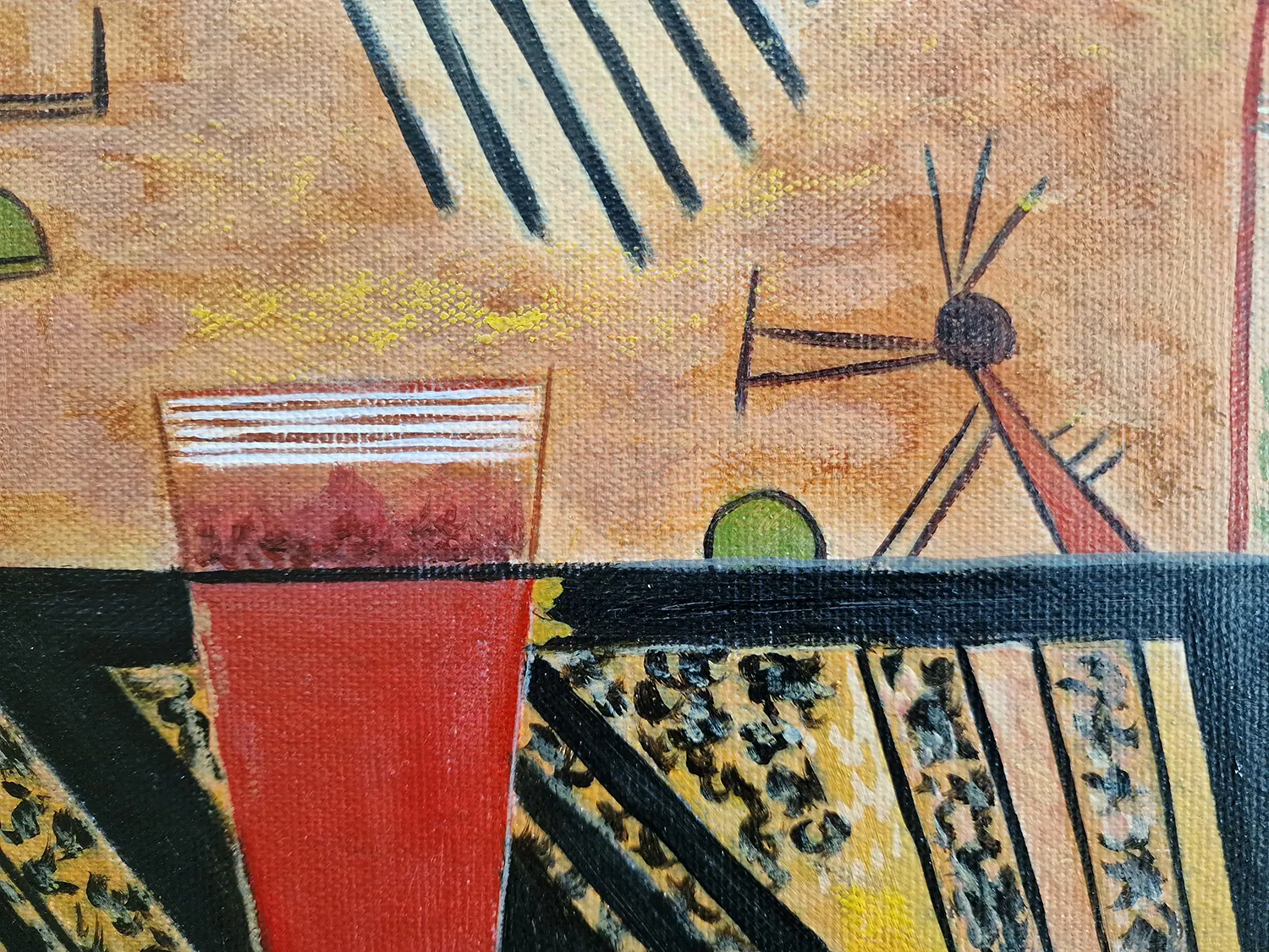 Vasilij Kandinski - Capricious Vaszilij Kandinszkij - Szeszélyes - művészi festmény vásznon - kézzel festett reprodukció