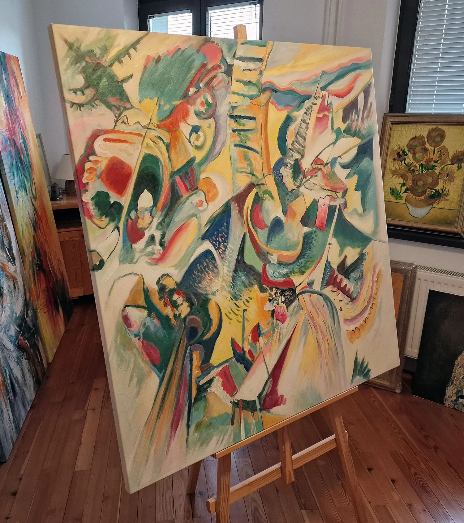 Wassily Kandinsky - Improvvisazione. Gola - quadro dipinto a mano - olio su tela