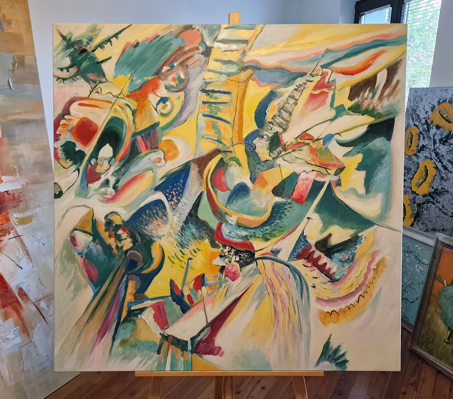 Wassily Kandinsky - Improvvisazione. Gola - quadro su tela - copia dipinta a mano su ordinazione