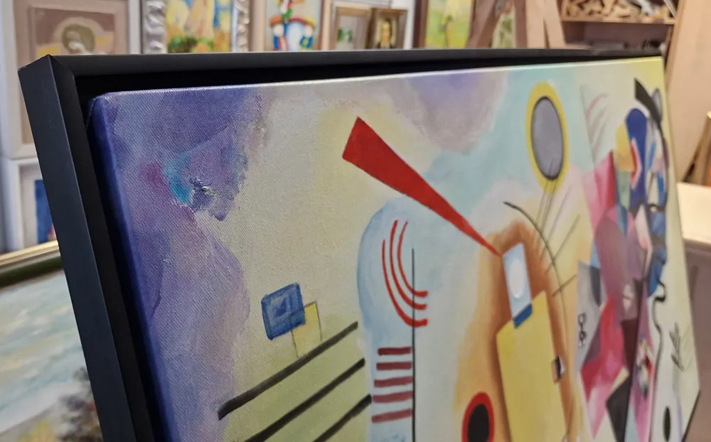 Wassily Kandinsky - Giallo Rosso Blu - quadro su tela - copia dipinta a mano su ordinazione