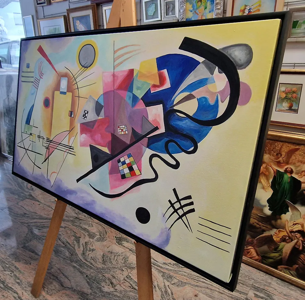Wassily Kandinsky - Giallo Rosso Blu - quadro dipinto a mano - olio su tela
