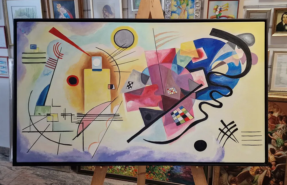 Wassily Kandinsky - Giallo Rosso Blu - quadro su tela dipinto a mano - riproduzione