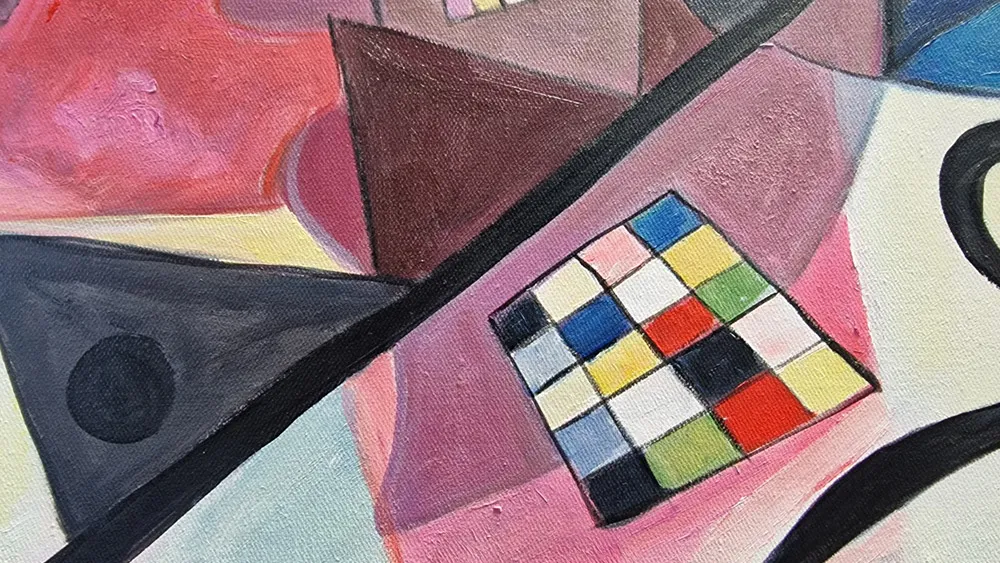Vasilij Kandinski - Yellow Red Blue Wassily Kandinsky - Giallo Rosso Blu - riproduzione su tela - quadro dipinto a mano a olio