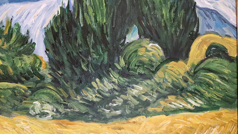 Vincent van Gogh - A Wheat Field with Cypresses Vincent van Gogh - A Wheat Field with Cypresses