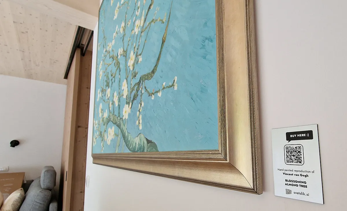 Vincent van Gogh - Blossoming almond tree Vincent van Gogh - Mandorlo in fiore - riproduzione dipinta a mano - quadro su tela dipinto a mano