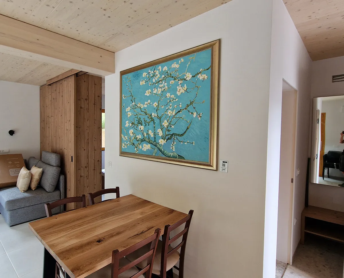 Vincent van Gogh - Blossoming almond tree Vincent van Gogh - Mandorlo in fiore - quadro su tela dipinto a mano - riproduzione