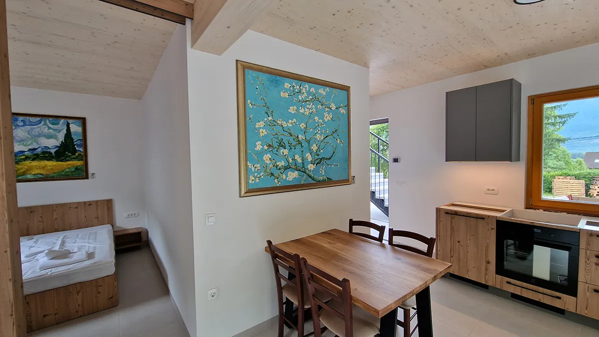 Vincent van Gogh - Blossoming almond tree Vincent van Gogh - Mandorlo in fiore - riproduzione su tela - quadro dipinto a mano a olio