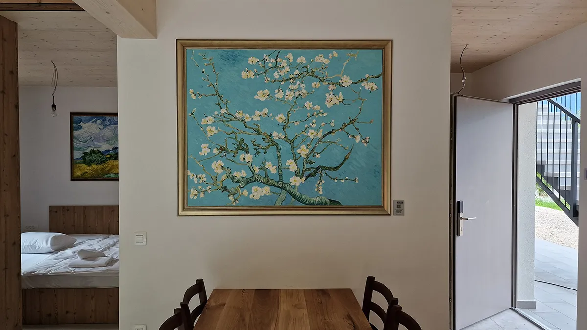Vincent van Gogh - Blossoming almond tree Vincent van Gogh - Mandorlo in fiore - quadro dipinto a mano - olio su tela