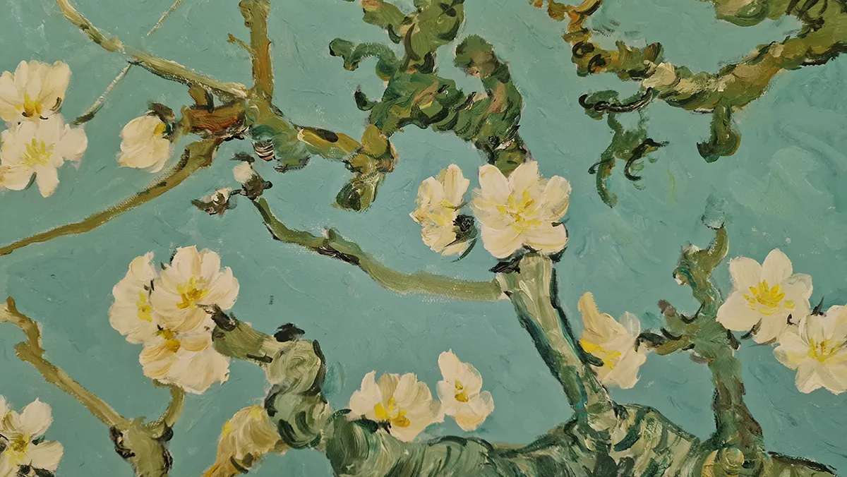 Vincent van Gogh - Blossoming almond tree Vincent van Gogh - Mandorlo in fiore - quadro su tela dipinto a mano per il soggiorno - riproduzione