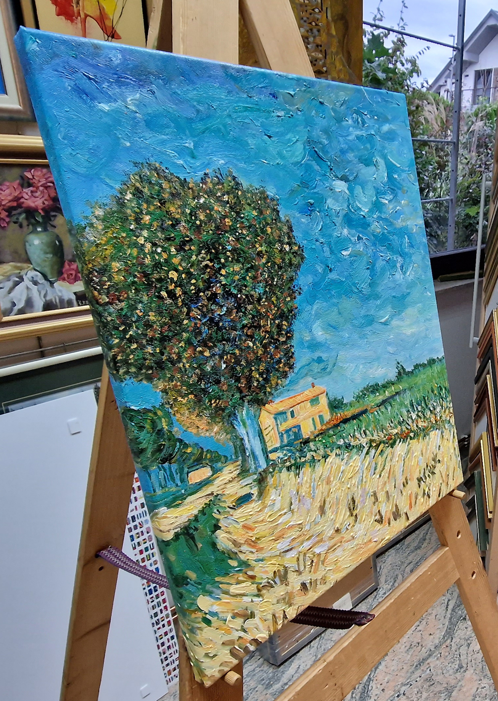 Vincent van Gogh – Road near Arles (Side of a Country Lane) reprodukcija slike