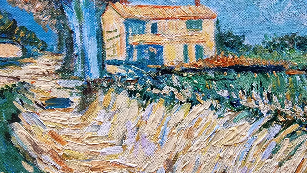 Vincent van Gogh - Cesta pri Arlesu - umetniška slika za dnevno sobo - reprodukcija na platnu