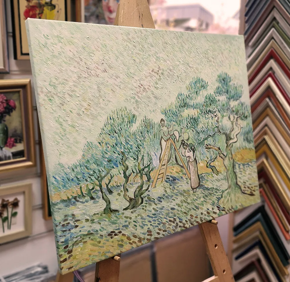 Vincent van Gogh - The Olive Orchard Vincent van Gogh - Il frutteto di olivi - quadro dipinto a mano - olio su tela