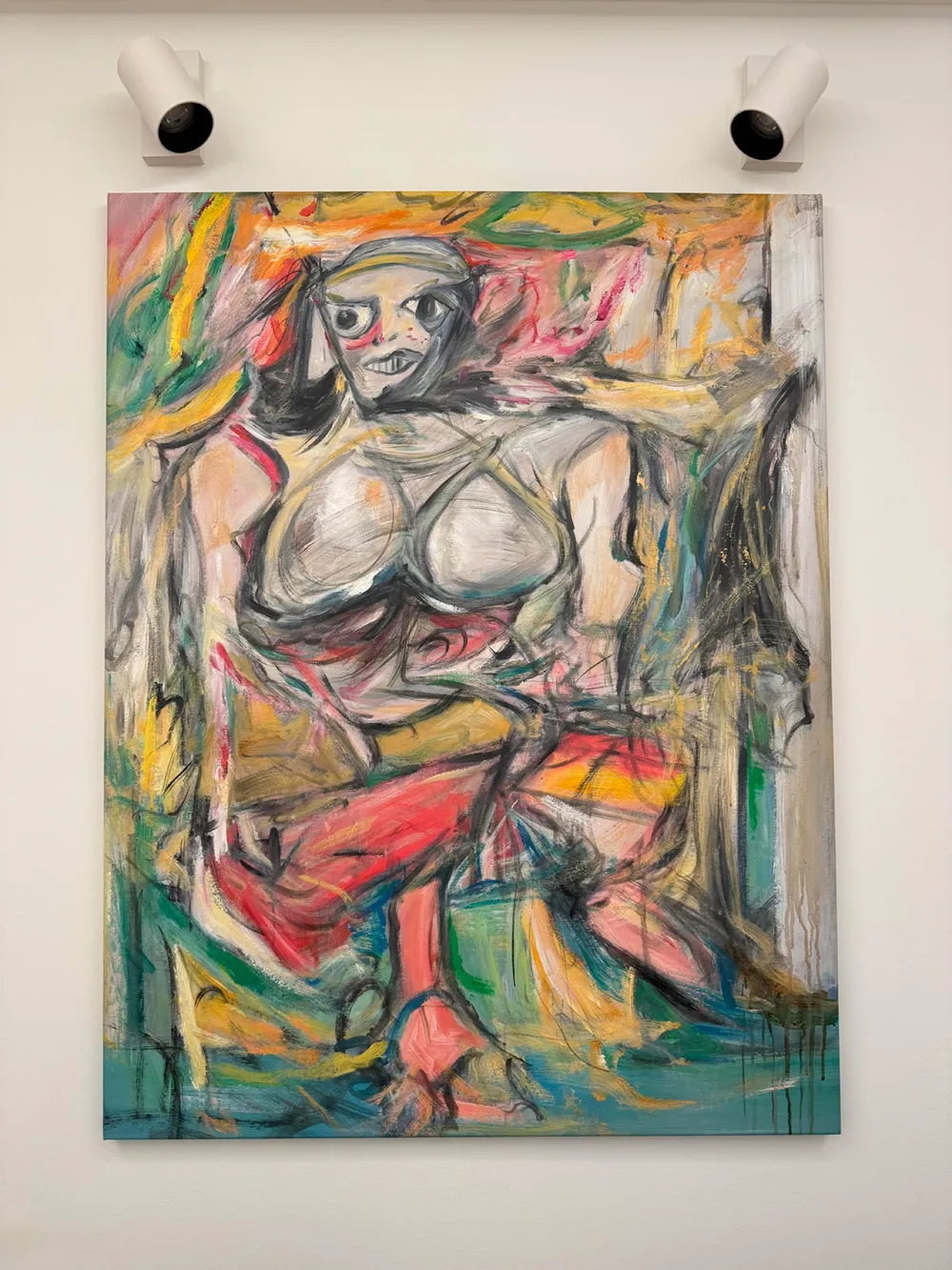 Willem de Kooning – Woman 1 Detail Willem de Kooning - Velikonočni ponedeljek - ročno slikana umetniška slika - olje na platnu