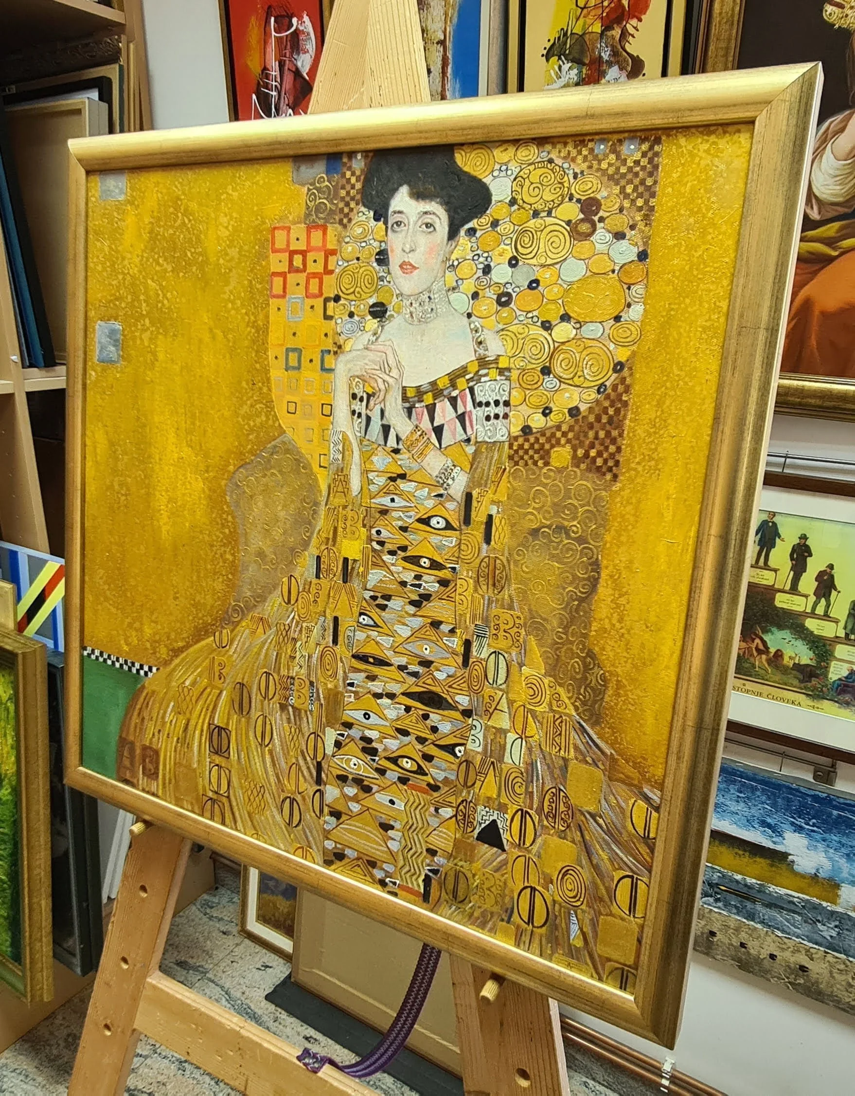 Gustav Klimt - Portrait Of Adele Bloch Bauer I - SVETSLIK.SI - 100% hand  painted