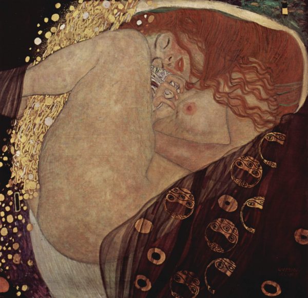 Danae-Gustav-Klimt Riproduzioni di famosi pittori, quadri moderni, quadri artistici per parete